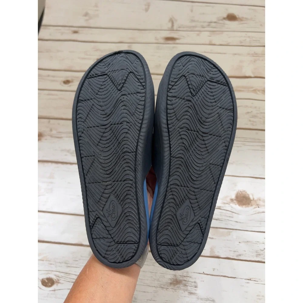 Chaco Chillos Slide Blue Navy Kids Junior Sandals Size 6